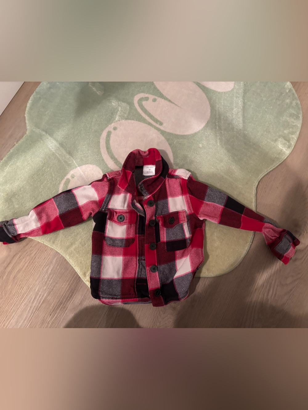 Kids’ Okie Dokie Red & Black Buffalo Plaid Shirt Jacket